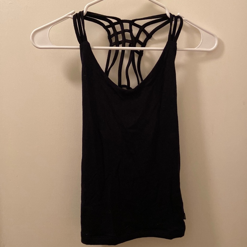 Black tank top